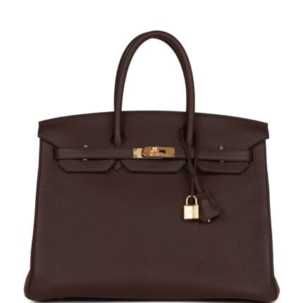 Hermès Birkin 35 Rouge Sellier Clemence Gold Hardware