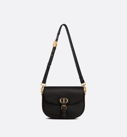 MEDIUM DIOR BOBBY BAG Black Grained Calfskin