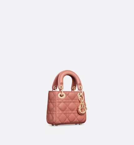 MICRO LADY DIOR BAG Ethereal Pink Cannage Lambskin