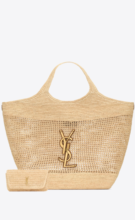 YSL-ICARE IN RAFFIA