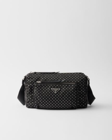 Re-Nylon Bag With Studs