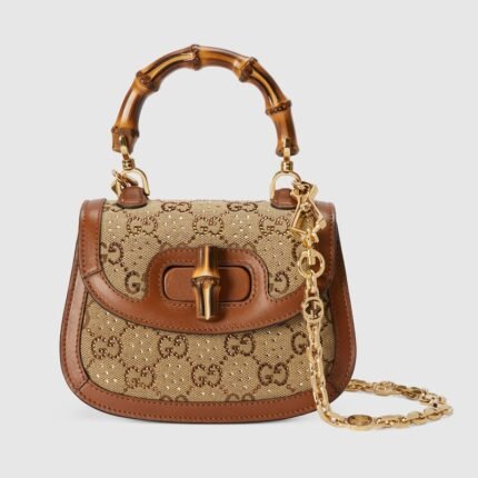 Gucci Bamboo 1947 crystals mini bag