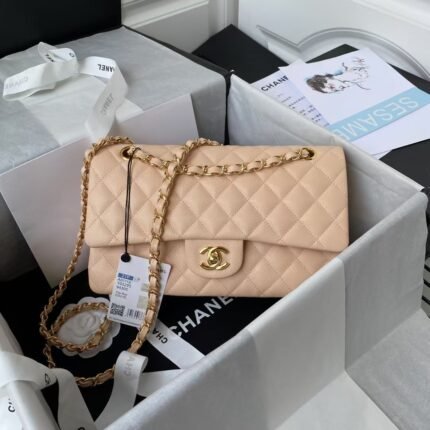 Chanel Classic 11.12 Handbag Caviar Gold Hardware