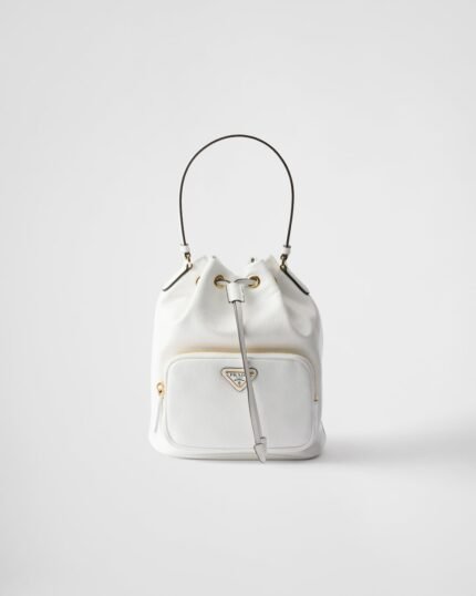 Prada Duet Naplak Patent Leather Bucket Bag