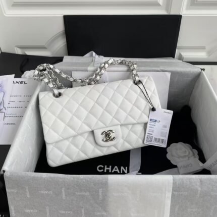 Chanel Classic 11.12 Handbag Silver Hardware
