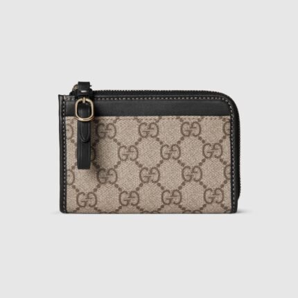 GG Emblem Zip Card Case