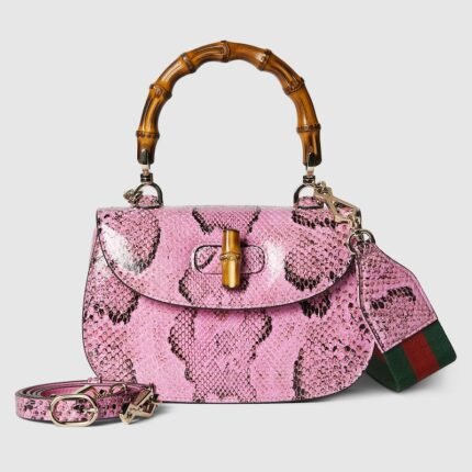 Gucci Bamboo 1947 small python bag