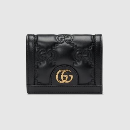 GG Matelassé Card Case Wallet